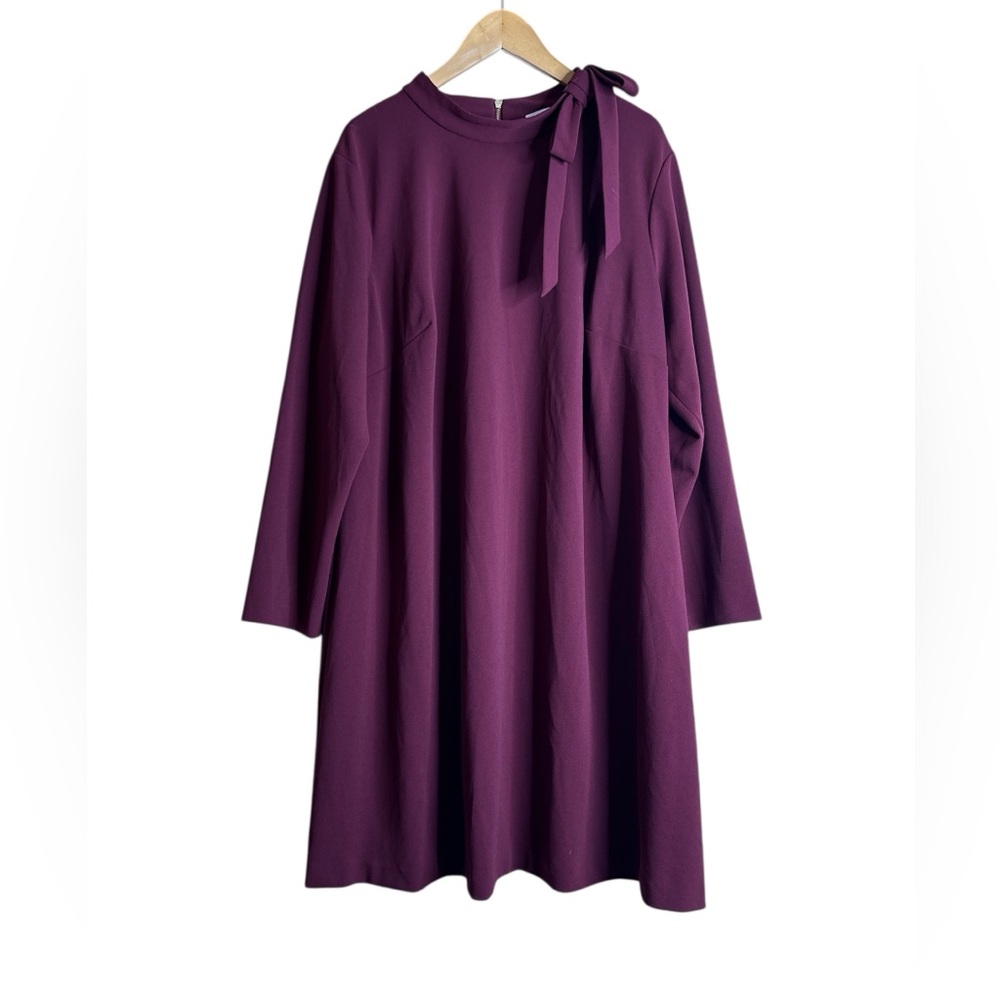 Dress 22W Burgundy Calvin Klein